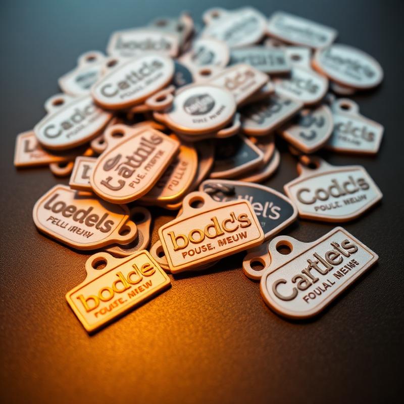 Branded 3D printed promotional logo tags